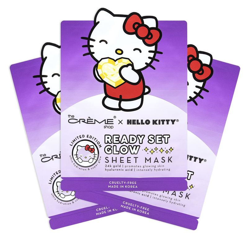 The Creme Shop x Hello Kitty ready set glow sheet mask